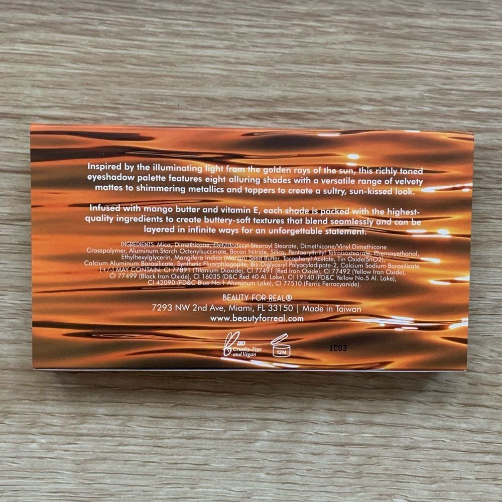 NEW BEAUTY FOR REAL Eyeshadow Palette Golden Hour Mango Butter - Picture 8 of 10